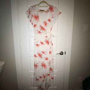 Floral wrap dress, new never worn